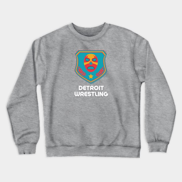 Detroit Wrestling "Slithery Teal" Crewneck Sweatshirt by DDT Shirts